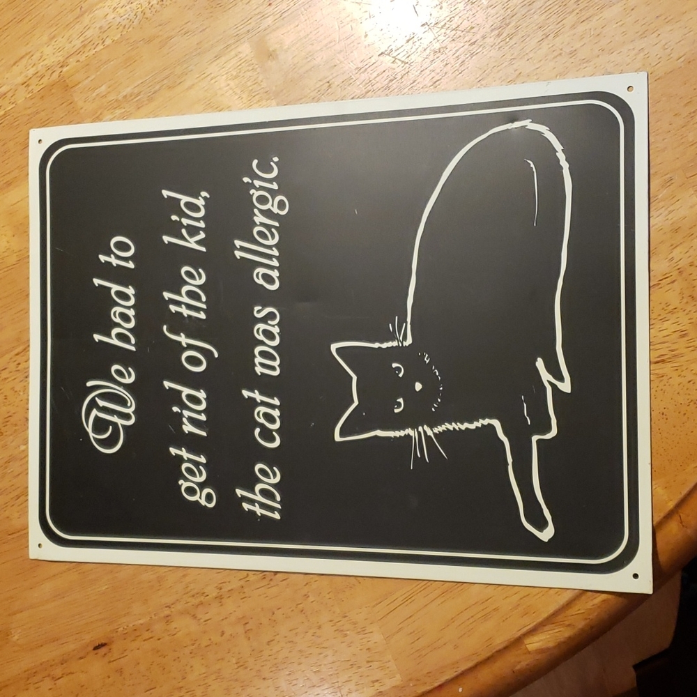 Cat sign for home